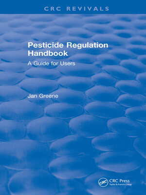 cover image of Pesticide Regulation Handbook